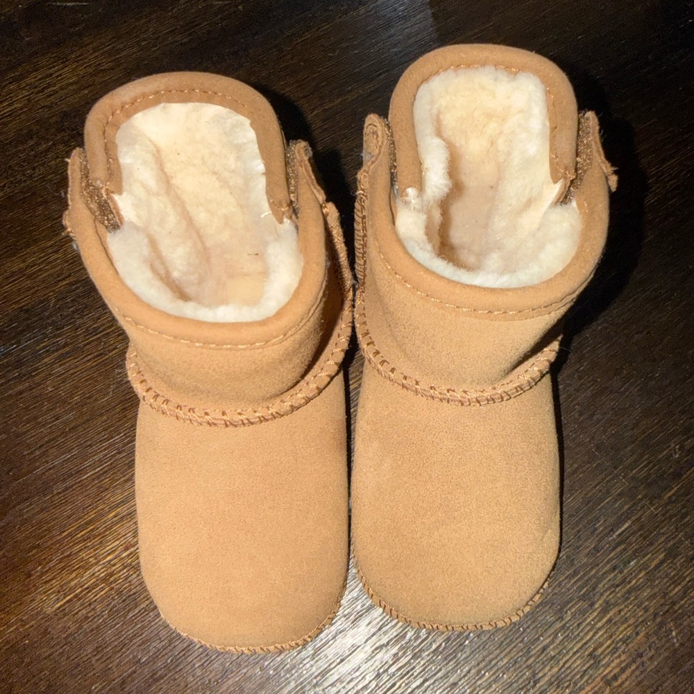 UGG Kids Chestnut Shearling-Lined One Piece Footies